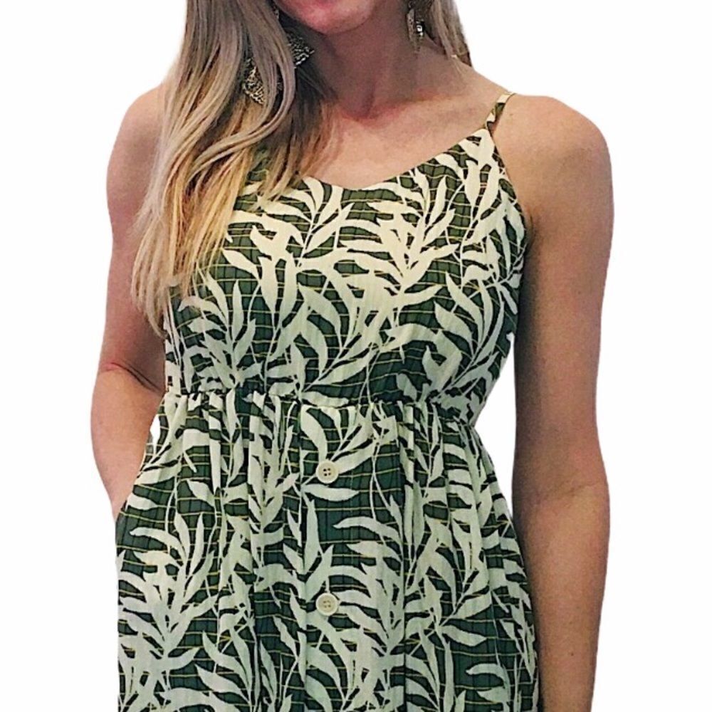 NWT THEKORNER PARIS Tropical Print Midi Dress - Picture 5 of 5